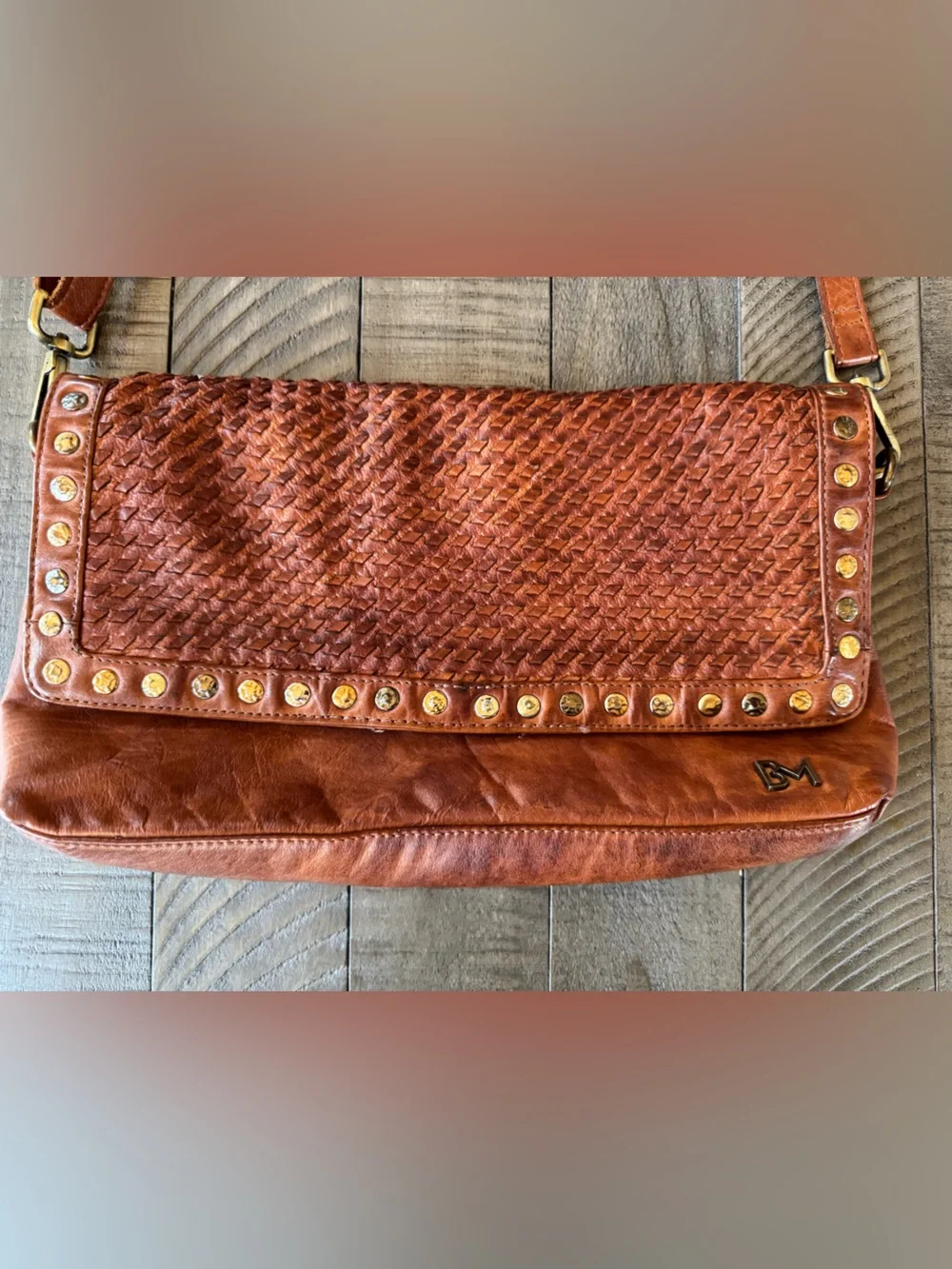 Belleza Mandova Kompanero The Sling Woven Leather Retro Crossbody Bag Boho Purse